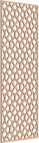 31 3/8"W x 79 3/8"H x 3/8"T Resort Decorative Fretwork Wood Wall Panels by EkenaMillwork