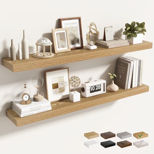 Acovy 40 Inch Floating Shelves for Wall 2 Pack, Wall Mounted Floating Shelf by Acovy