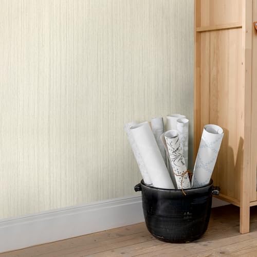 Grasscloth Peel and Stick Wallpaper Textured Fabric Contact Paper 16x118in - Image 5