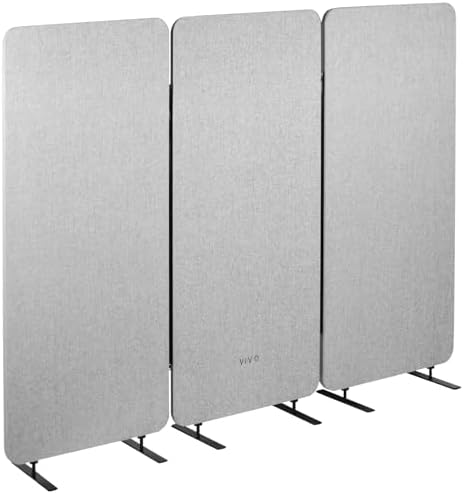 VIVO Freestanding 72 x 56 inch Privacy Panel, Cubicle Divider, Acoustic Wall by VIVO