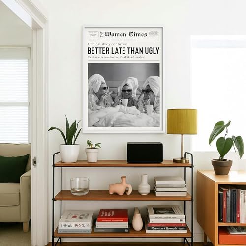 Vintage Black And White Newspaper Wall Art 8x10in White Framed Trendy Better - Image 5