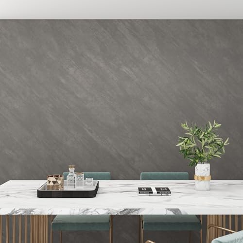 3yecao 31"×591" Large Extra Wide Thick Grey Concrete Wallpaper Peel and Stick - Image 6