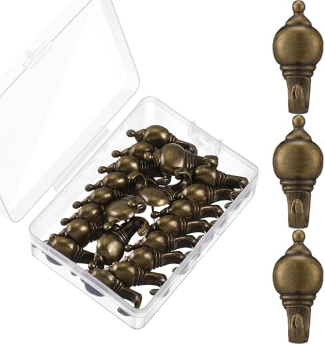 Hotop 20 Pieces Zinc Alloy Flower Push Pin Hangers Pin Hook, Retro Gourd by HOTOP