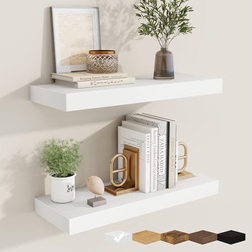 Floating Shelves for Wall, Wall Mounted Wood Shelves by Fuqing