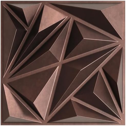 STICKGOO Diamond Wall Panels, Antique Copper, 33 Pack by STICKGOO