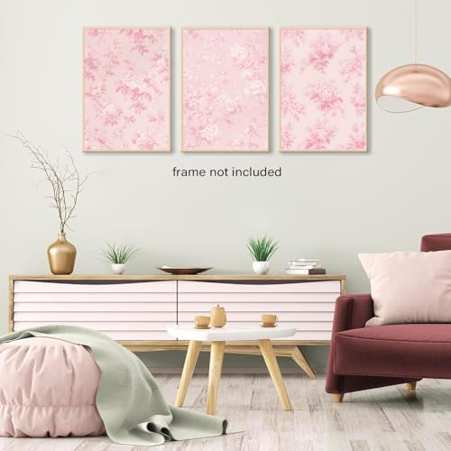 LYPHNX Pink Chinoiserie Flower Poster Wall Art light Pink Love Shack Fancy - Image 7