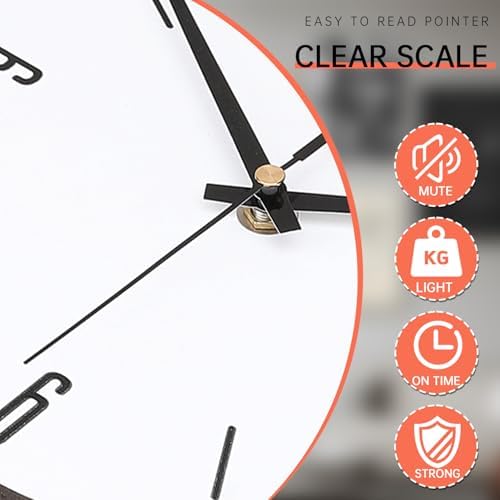 FILLOVE Large Decorative Wall Clock - Image 3