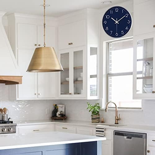 12 in Wall Clock Non-Ticking Quartz Silent Battery Operated Round Clocks Home - Image 7