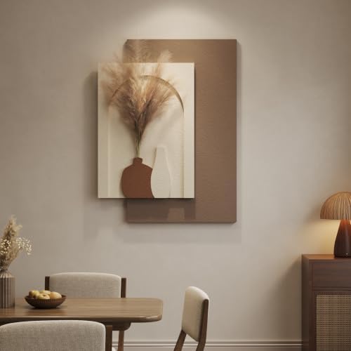 Cuspin Boho 3D Textured Wall Art, Neutral Artwork - Image 3