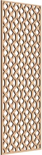 Resort Decorative Pierced Fretwork Wood Wall Panels, 15 3/8"W x 39 3/8"H x 1/4"T by EkenaMillwork