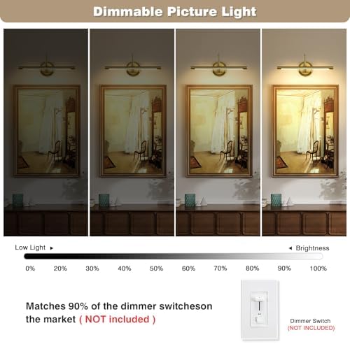 Modern LED Picture Light Hardwired, 16.5 Inch Dimmable Gallery Art Light - Image 6