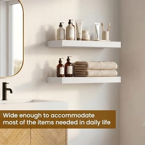 White Floating Shelves for Bathroom - Image 5