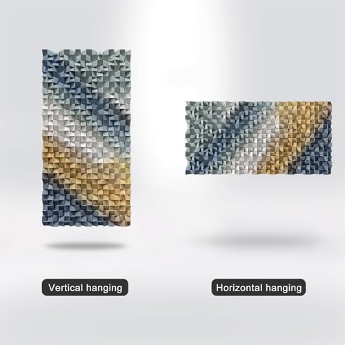 LIUZEYUE Layered Cube Relief, Large 3D Wood Wall Art, Large 3D Decor - Image 5