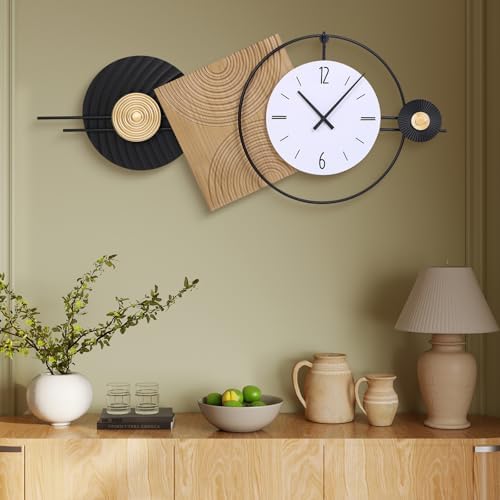 37.7X21Inch Large Modern Wall Clock by Wecreatemoderndesign