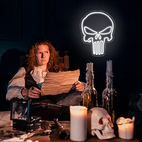 Skull Punisher Neon Signs for Wall Decor Punisher Logo Neon Lights for Bedroom - Image 5