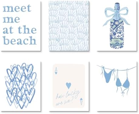 Habseligkeit Blue Cute Room Decor, Fashion Woman Wall Art Prints, Posters - Image 6