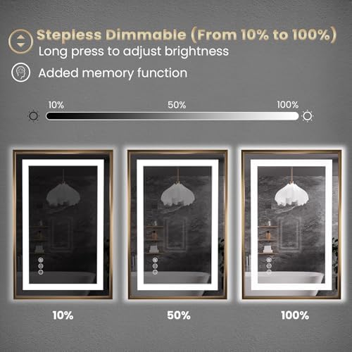 Amorho 55"X36" LED Bathroom Mirror - Image 3
