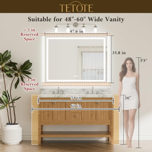 TETOTE LED Bathroom Mirror - Image 5