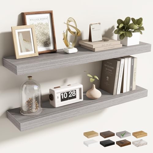 Acovy 30 Inch Floating Shelves for Wall 2 Pack, Wall Mounted Floating Shelf by Acovy