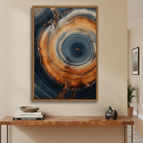 Tree Ring Wall Art Framed, Modern Nature Decor - Image 6
