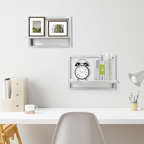 Floating Shelves for Wall, Decorative Wall Shelves, Plants Shelf Framed - Image 4