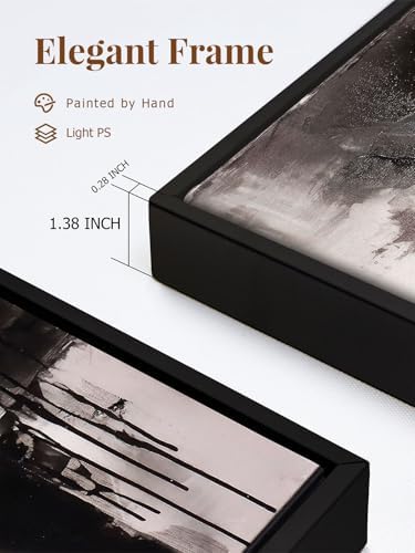 SAFERRYHOME Modern 3D Textured Black and White Abstract Wall Art - Image 5