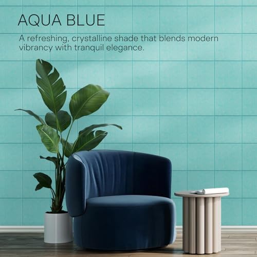 MaxGear Felt Bulletin Board 36" x 24", Aqua Blue Felt Wall Tiles Push Pins - Image 6