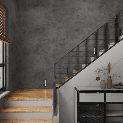JSEVEM 48"×118" Dark Grey Concrete Contact Paper Self Adhesive Gray Faux Cement - Image 5