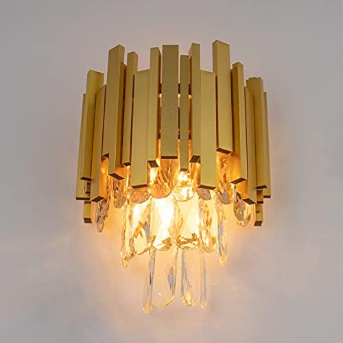 FRIXCHUR Crystal Wall Sconce Lights 3 Tiers Crystal Wall Lamp - Image 3