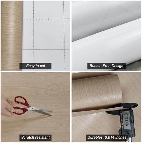 Boobest Light Wood Grain Contact Paper - Image 6