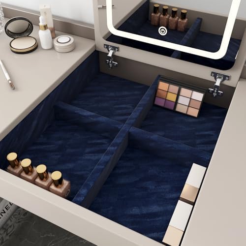 Yenhome Vintage Navy Blue Velvet Brushed Textured Peel and Stick Wallpaper - Image 3