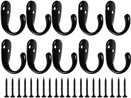 Kruodop 10 Pack Wall Hooks Wall Mounted Coat Hooks by Kruodop