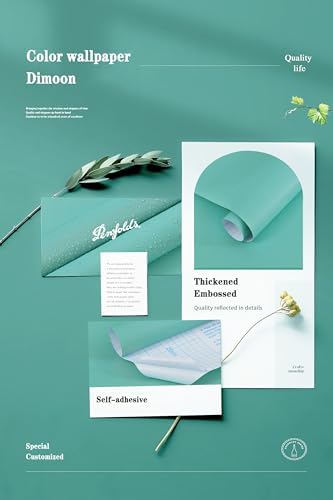 Dimoon 393.7''x17.7''Mint Green Peel and Stick Wallpaper Contact Paper Modern - Image 4