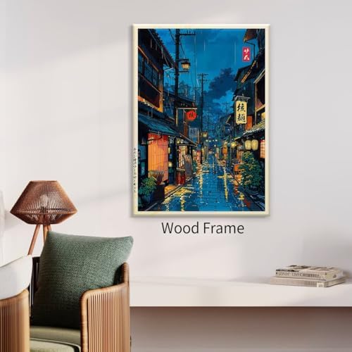 Framed Japanese Wall Art 20x30in Vintage Tokyo Tea House Poster Modern Japan - Image 4