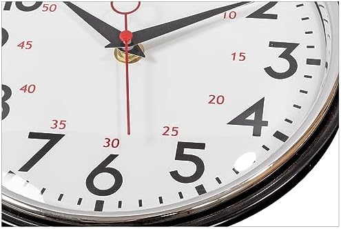 4 Pack Kiera Grace Retro Decorative Analog Round Wall Clock, 9.5" D x 2" W - Image 6