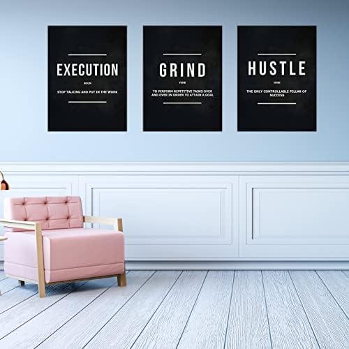 Success Canvas Painting Wall Art Quote Motivational Wall Art Execute Wall Decor - Image 4