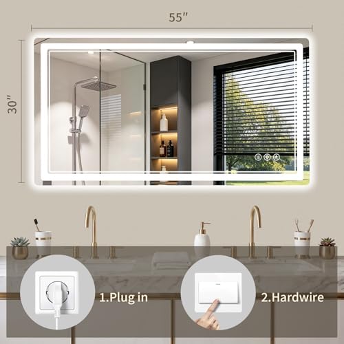 30"x55" LED Bathroom Mirror - Image 4
