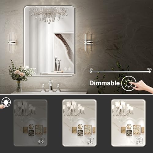 28x36 Inch LED Bathroom Mirror - Image 3