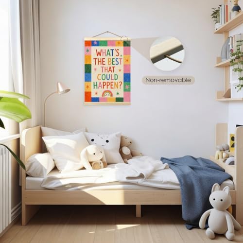 madalo Colorful Positive Wall Art Poster Hanger Frame 144BS-GQ01-happen - Image 3