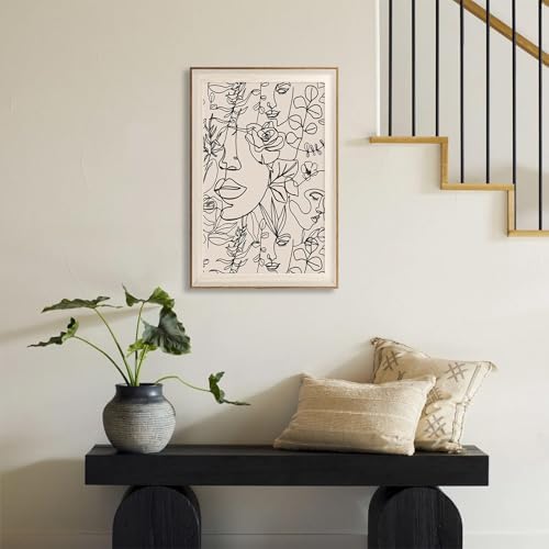 ASTRDECOR Abstract Framed Wall Art, Minimalist Boho Art Prints Women Portrait - Image 4