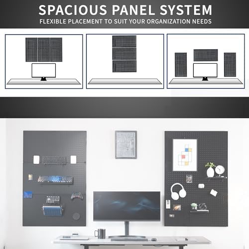 VIVO Steel Wall Mounted 48 x 32 inch Pegboard, Office Accessory Organizer - Image 4