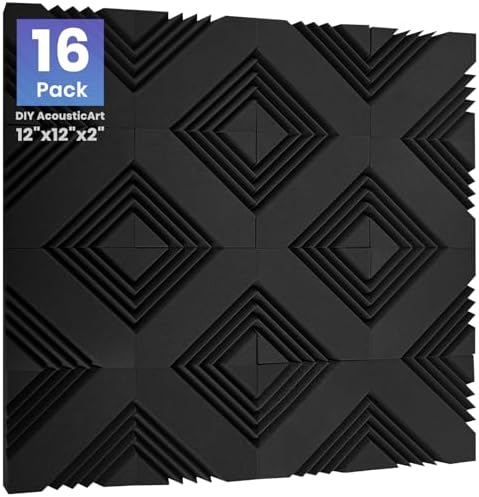 Focusound 16 Pack Sound Proof Foam Panels by Focusound