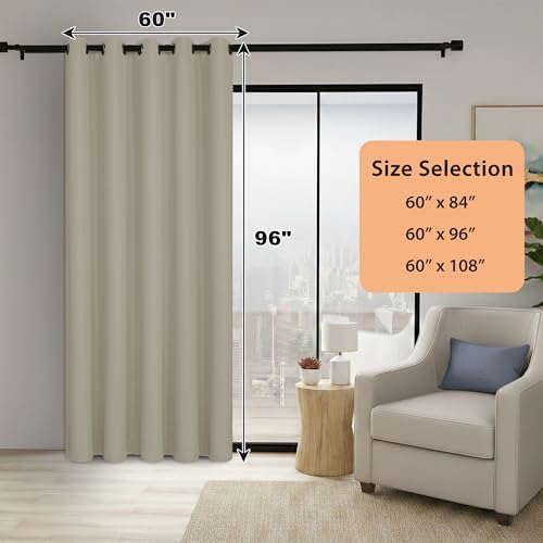 BONZER Room Dividers Curtains, Room Darkening Privacy Blackout Curtain - Image 6