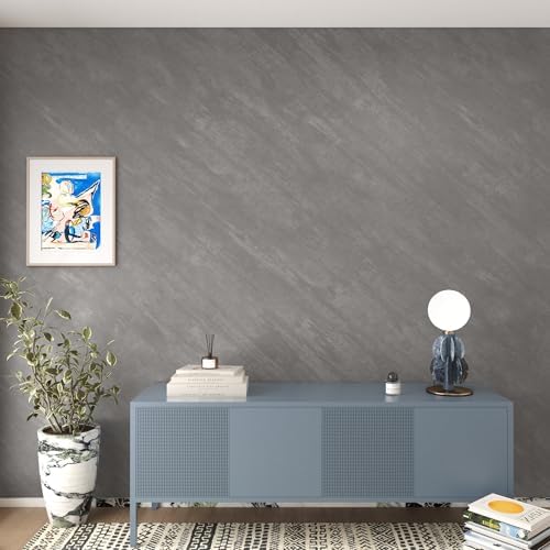 3yecao Grey Concrete Cement Wallpaper Peel and Stick Concrete Contact Paper - Image 4