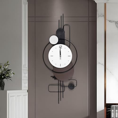 Decorative Wall Clocks for Living Room Decor Large Modern Metal Wall Art - Image 5
