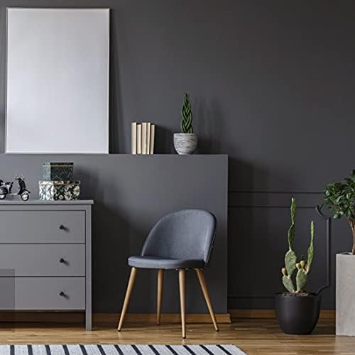 15.7" x 197" Dark Grey Wallpaper Dark Grey Peel and Stick Wallpaper Matte Grey - Image 2