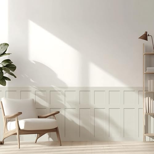 LONGKING Premade Board and Batten Wainscoting Kit, MDF Paintable Accent Wall - Image 2