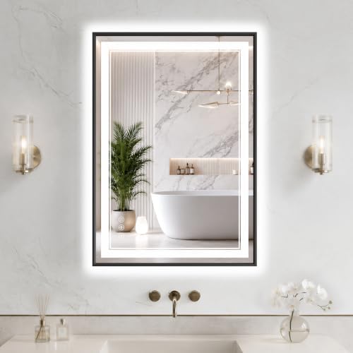 24"x36" LED Bathroom Mirror by FLYECHO