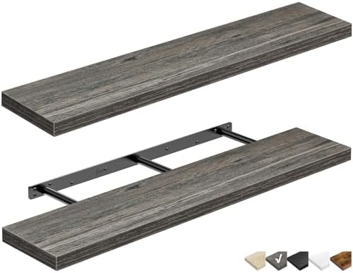 QEEIG Extra Long Floating Shelves by QEEIG
