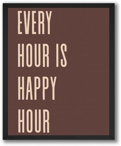 InkFlow Posters Every Hour Happy Hour Canvas Poster by InkFlowPosters